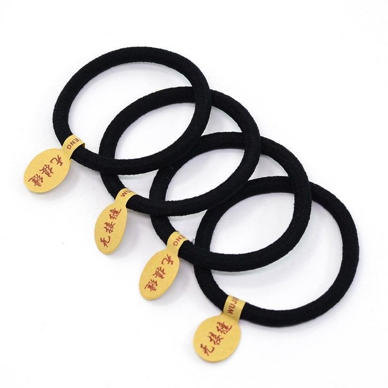 [BJ商城］台灣現貨🇹🇼無接縫加粗髮圈 紮頭髮 橡皮筋 頭繩 髮圈 綁頭髮 橡皮圈 髮束 髮帶 髮飾 高彈力-細節圖5