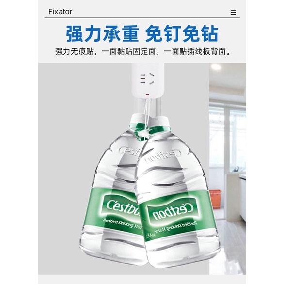 ［BJ商城］台灣現貨🇹🇼 超強掛鉤 承受重量掛鉤 插座延長線線板路由器固定掛牆上貼強力無痕免釘打孔壁掛式收納盒子-細節圖3