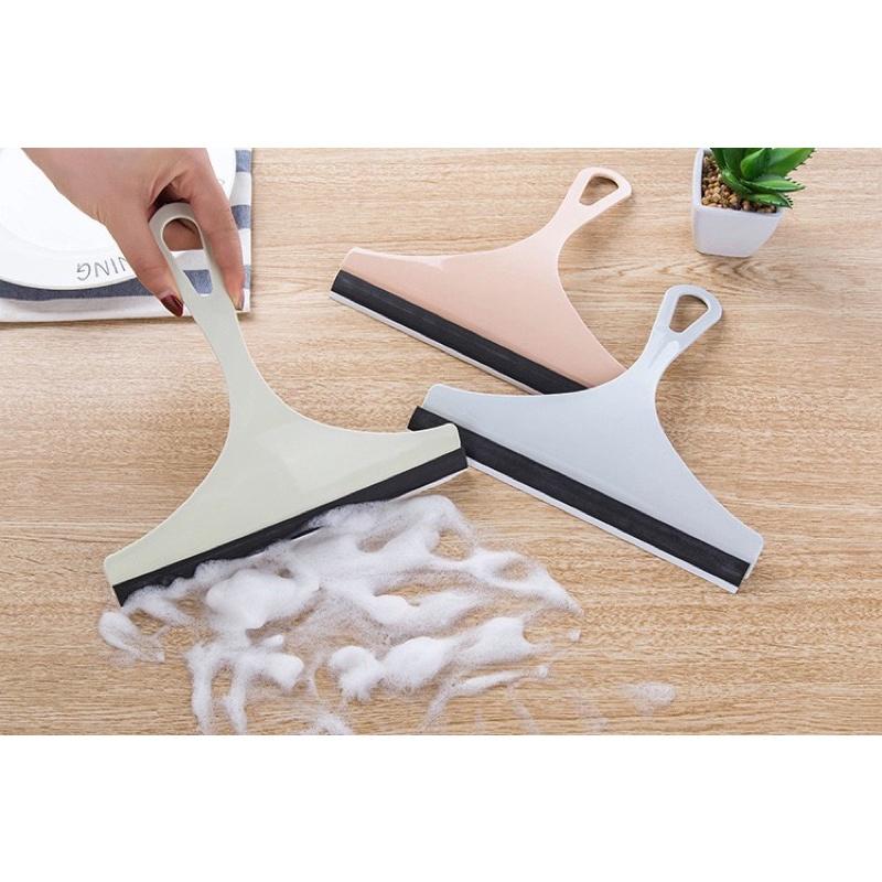 [BJ商城］台灣現貨🇹🇼 刮水 鏡子 家用軟膠玻璃清潔器 擦窗戶玻璃刮水器 浴室地板瓷磚刮水器工具-細節圖3