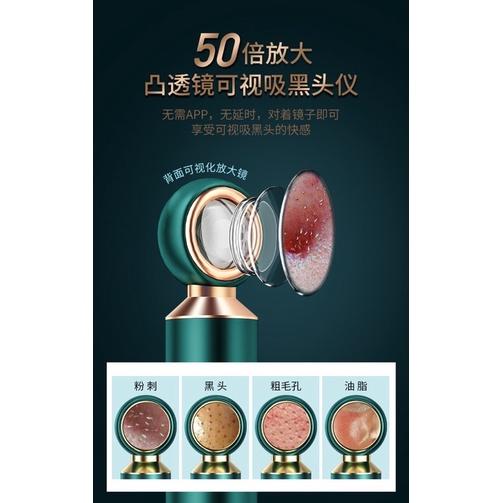 ［BJ商城］台灣現貨🇹🇼 可視化黑頭儀毛孔清潔視頻智能電動家用美容儀去粉刺吸黑頭儀器-細節圖6