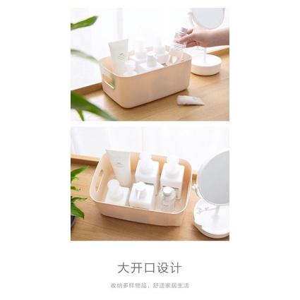 [BJ商城］台灣現貨🇹🇼 日式無印風 收納籃 塑膠籃 收納盒 置物盒 兩側手提設計 廚房收納 浴室收納 收納 居家生活-細節圖8