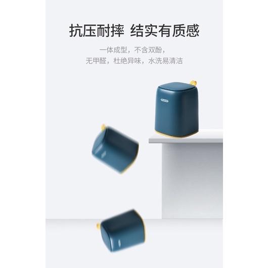 [BJ商城］台灣現貨🇹🇼北歐風 北歐色 桌面垃圾桶 按壓式 辦公室 化妝台客廳 家用 車上 迷你收納盒-細節圖6