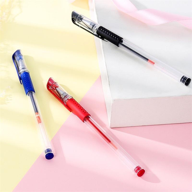 [BJ商城］台灣現貨🇹🇼 辦公學生文具歐標筆 0.5中性碳素簽字筆 商務筆促銷筆-細節圖2