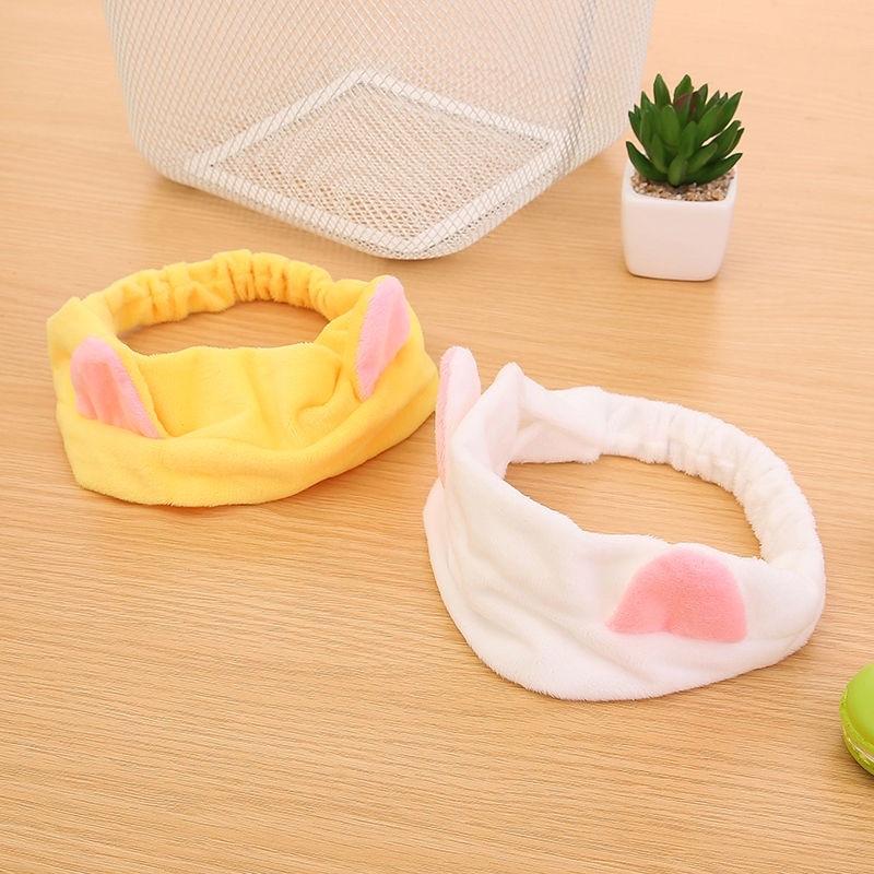 [BJ商城］台灣現貨🇹🇼 日韓風格貓耳朵束髮帶洗臉髮箍貓咪化妝運動劉海頭巾-細節圖3