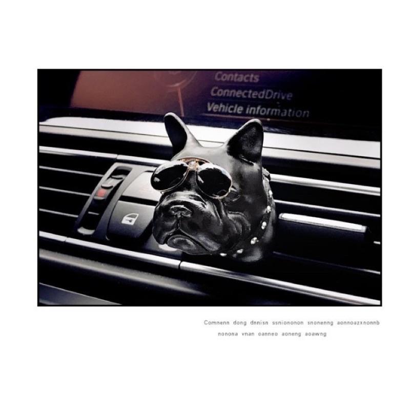 [BJ商城］台灣現貨🇹🇼 法鬥車用芳香 冷氣孔芳香 鬥牛犬香薰 車載香水 空調出風口香水 車內精油香薰 鬥牛犬車內裝飾-細節圖4