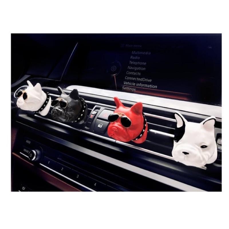 [BJ商城］台灣現貨🇹🇼 法鬥車用芳香 冷氣孔芳香 鬥牛犬香薰 車載香水 空調出風口香水 車內精油香薰 鬥牛犬車內裝飾-細節圖8