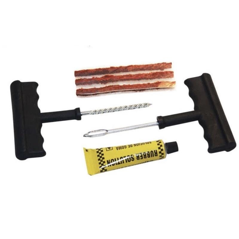 [BJ商城］台灣現貨🇹🇼補胎神器 6件套補胎工具 修補工具 汽車工具 補胎膠條 小補胎工具帶膠水-細節圖6