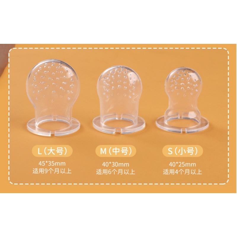 ［BJ商城］台灣 寶寶奶嘴母嬰用品嬰兒果蔬樂硅膠咬咬樂寶寶營養果蔬咬咬袋輔食餵養器-細節圖5