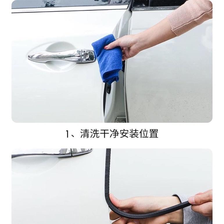 [BJ商城］🇹🇼【隱形式 車門防撞條】車門保護 汽車防刮條 隔音條 車門保護條 防護條 防撞膠條-細節圖8