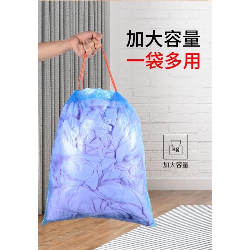 ［BJ商城］現貨🇹🇼可提式自動收口垃圾袋45*50公分 束口袋 自動收口 垃圾袋 環保材質 大容量 自動收口 手提垃圾袋-細節圖2