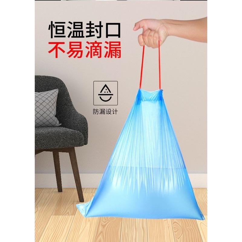 ［BJ商城］現貨🇹🇼可提式自動收口垃圾袋45*50公分 束口袋 自動收口 垃圾袋 環保材質 大容量 自動收口 手提垃圾袋-細節圖3