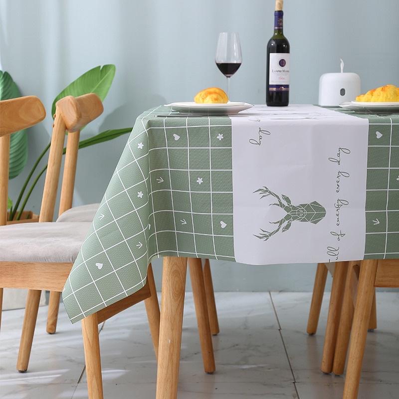 [BJ商城］台灣現貨🇹🇼北歐風防燙防水防油免洗PVC餐桌布 茶几布 化妝桌布 野餐墊 桌墊-細節圖3