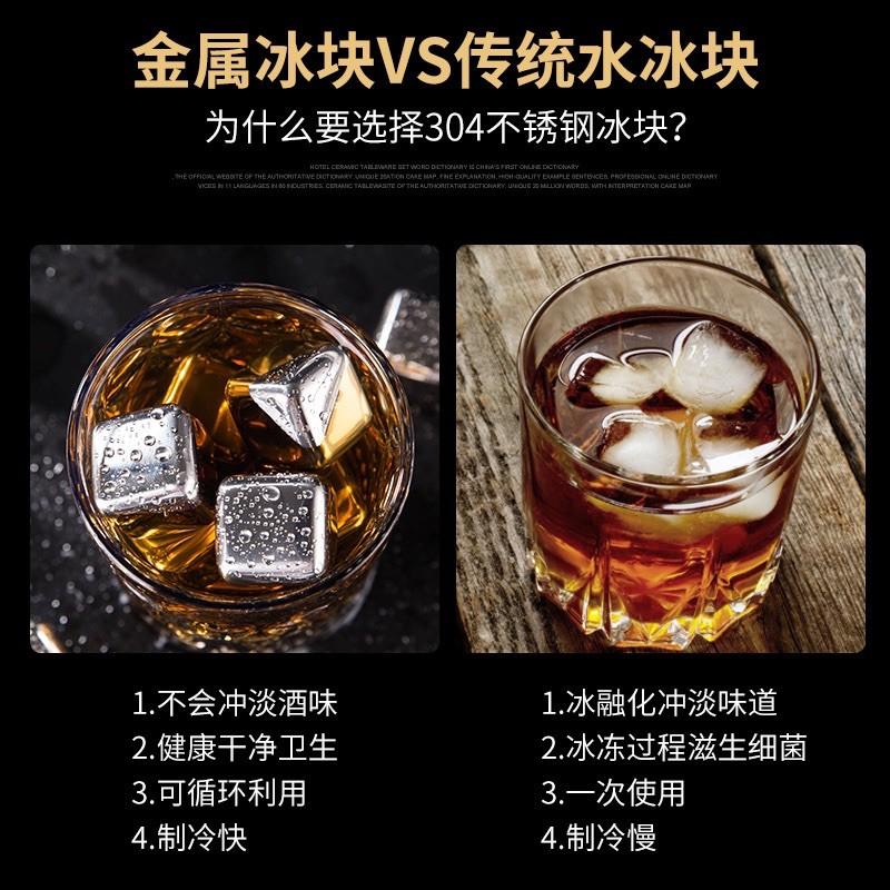 ［BJ商城］台灣現貨🇹🇼 304不鏽鋼冰塊速凍冰粒家用鐵金屬凍球威士忌酒石冰鐵塊冰鎮神器-細節圖2