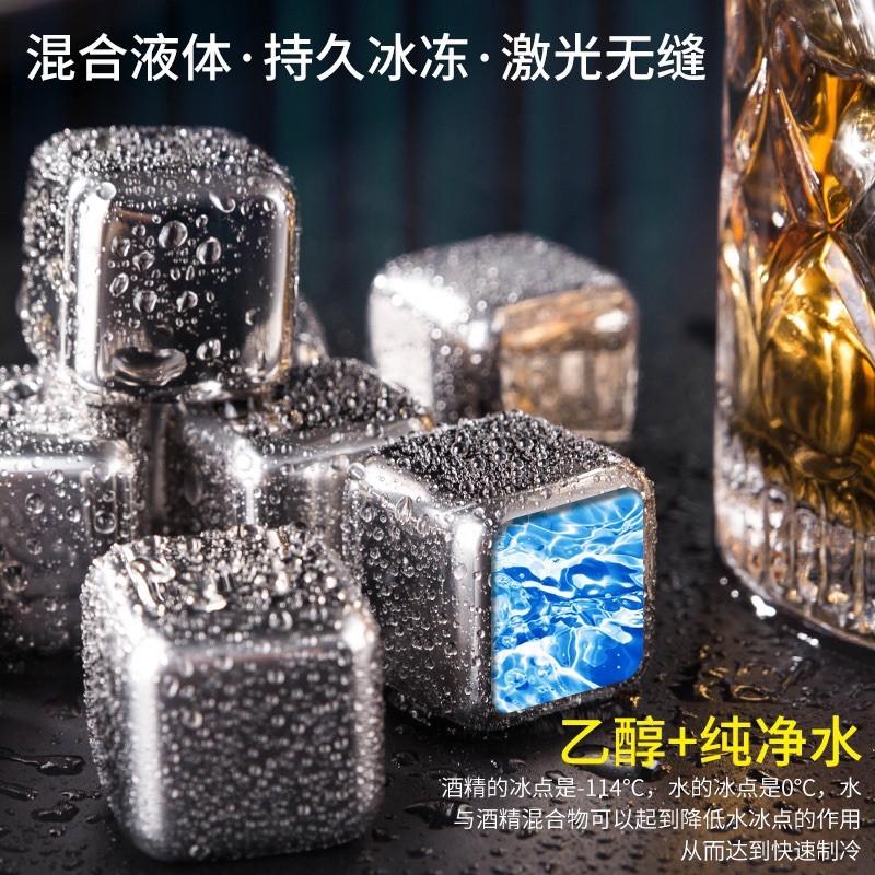 ［BJ商城］台灣現貨🇹🇼 304不鏽鋼冰塊速凍冰粒家用鐵金屬凍球威士忌酒石冰鐵塊冰鎮神器-細節圖3
