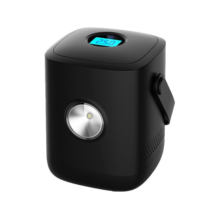 ［BJ商城］台灣現貨🇹🇼 車載無線充電便攜式充氣泵電動輪胎打氣泵智能數顯打氣筒汽車用品-細節圖4