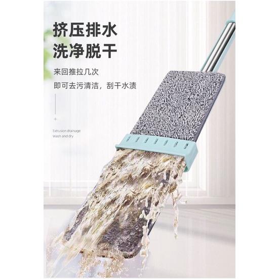 ［BJ商城］🇹🇼 家用免手洗拖把平板拖布懶人自擠水拖把乾濕兩用拖布地-細節圖2