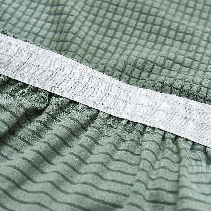 [BJ商城］台灣現貨🇹🇼椅套 格紋搖粒絨  加厚 連體 彈力 酒店 飯店 餐廳 椅子套罩防污凳子套椅套 北歐色 北歐風-細節圖4