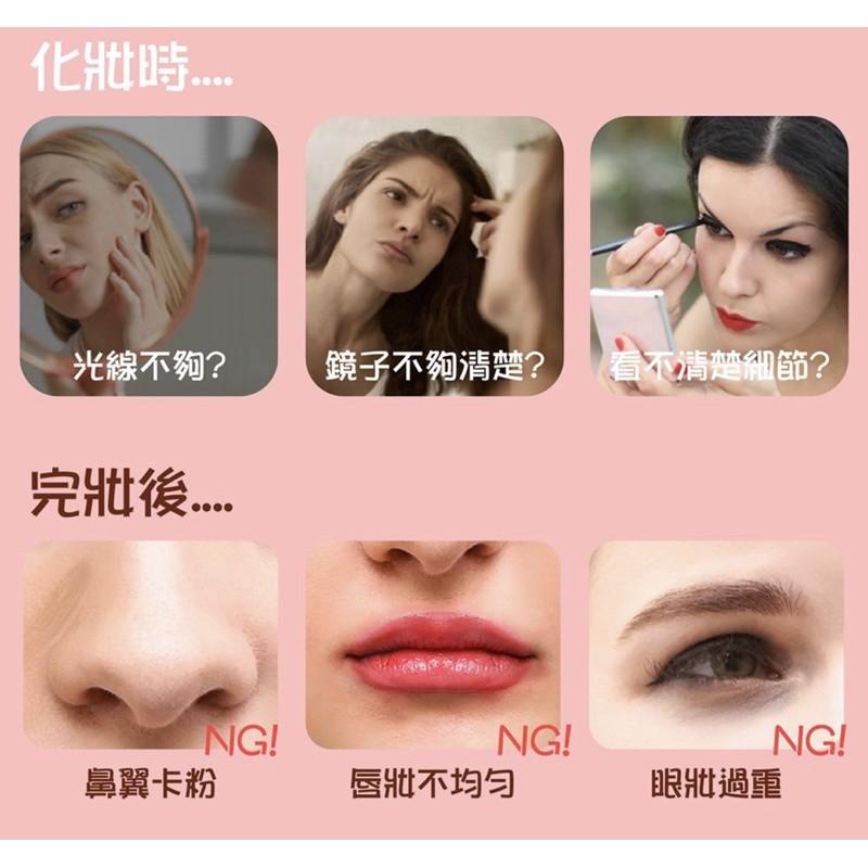 ［BJ商城］🇹🇼LED三折化妝鏡 觸控式LED鏡子左右可調 化妝鏡 補光燈化妝鏡 美妝彩妝鏡子 化妝補光燈-細節圖3