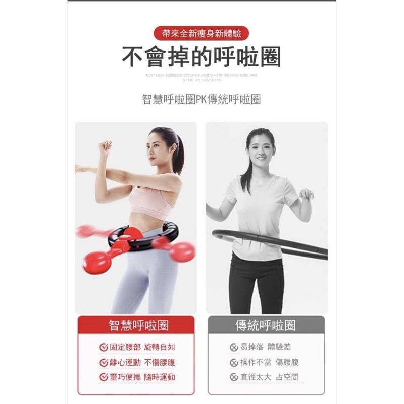 ［BJ商城］🇹🇼 網紅不會掉的呼啦圈抖音同款成人智能呼啦圈瘦腰瘦身美腰減腹健身-細節圖2