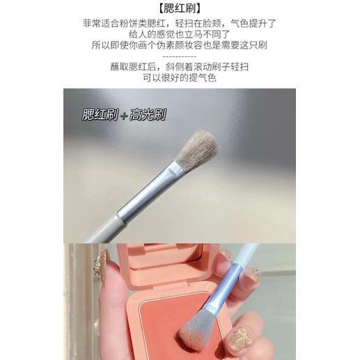 [BJ商城］台灣現貨🇹🇼迷你刷具組 迷你化妝刷 專業刷具組 腮紅刷具 刷具組 粉底刷 眼影刷 軟毛-細節圖5