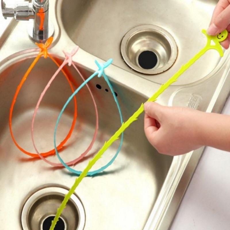 [BJ商城］台灣現貨🇹🇼 衛生間毛髮清理勾廚房下水道水槽疏通器洗手盆浴缸頭髮防堵清理器-細節圖2