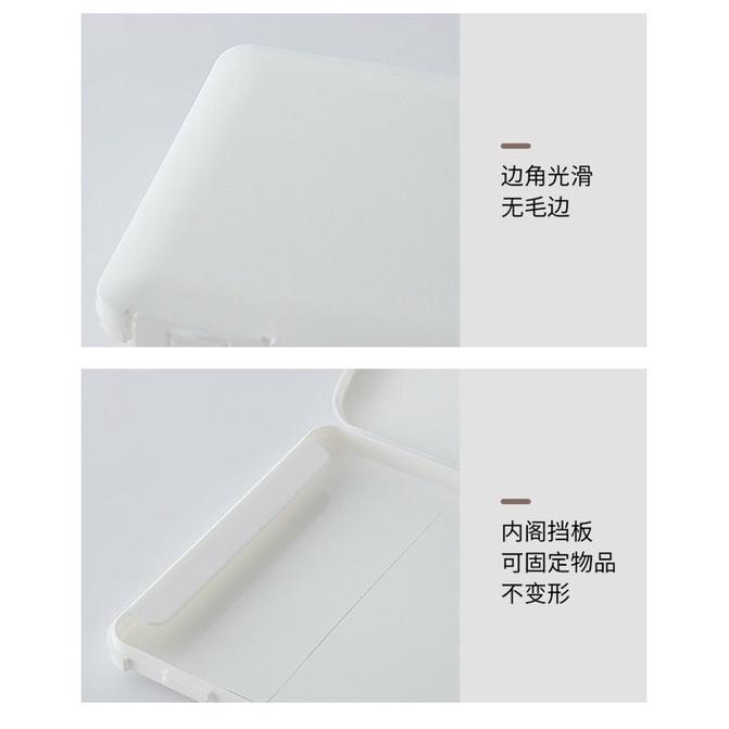 [BJ商城］台灣現貨🇹🇼簡約口罩口罩收納 收納盒 隨身盒 拋棄式口罩收納 一次性口罩收納 旅行盒 外出盒 口罩盒 口罩夾-細節圖3