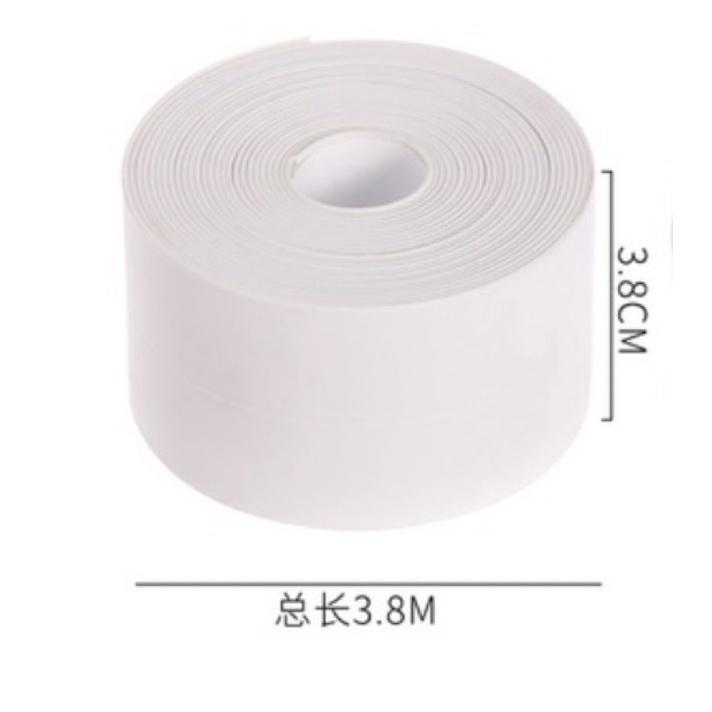 [BJ商城］台灣現貨🇹🇼PVC廚房防水防霉膠帶 廚衛自黏接縫密條浴室馬桶縫隙牆角貼 環保材質 防潮防霉 簡單使用 無膠痕-細節圖6