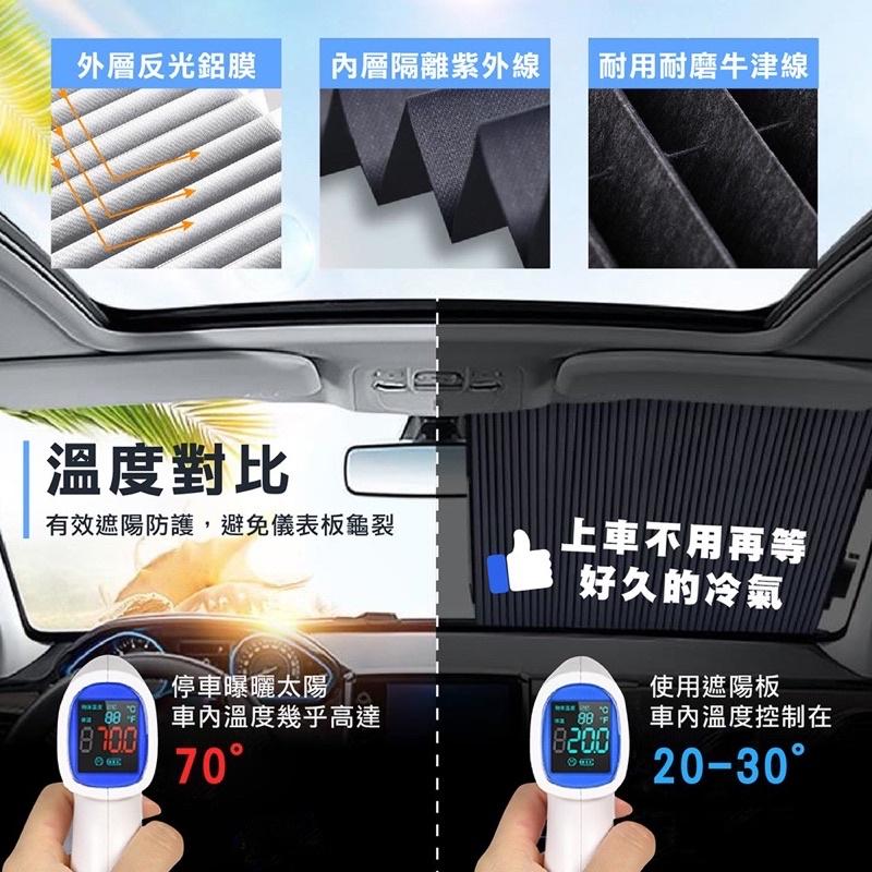 [BJ商城］現貨🇹🇼快速安裝伸縮遮陽板汽車遮陽板 前檔遮光 遮陽簾 遮陽板 車窗遮陽 隔熱板 車窗簾 汽車百貨 汽車窗簾-細節圖3