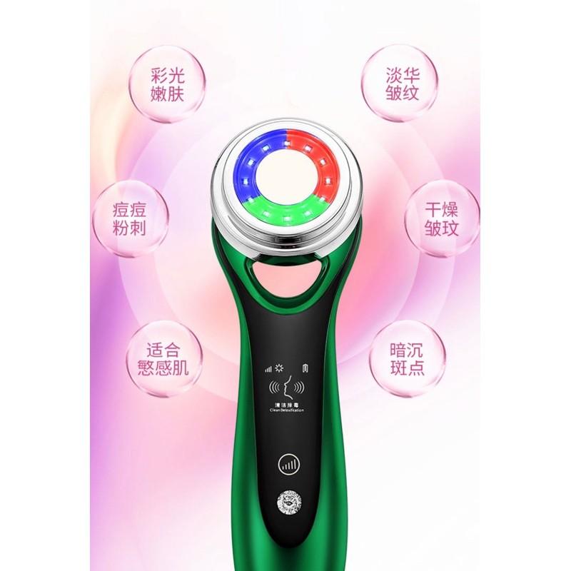 ［BJ商城］台灣現貨🇹🇼 彩光導入儀臉部按摩清潔導出儀器電子美容儀冷熱導入-細節圖6