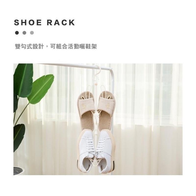 ［BJ商城］🇹🇼防風曬鞋架晾架掛鉤 曬鞋架 晾鞋架 曬鞋衣架 掛鉤 雙鉤 收納 鞋子收納-細節圖3