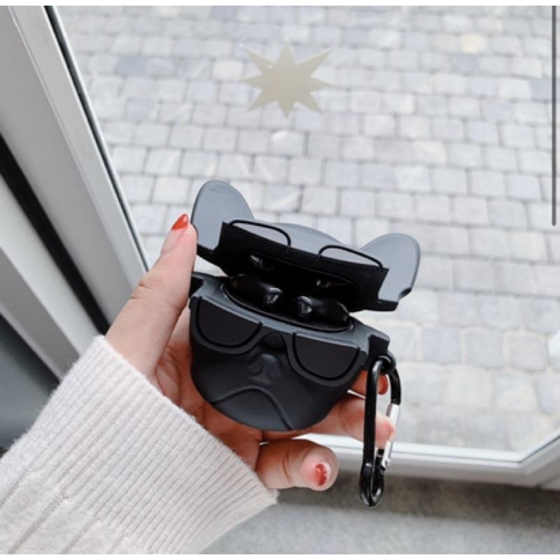 [BJ商城］狗頭鬥牛犬Airpods2代pro耳機套無線藍芽防摔殼-細節圖2