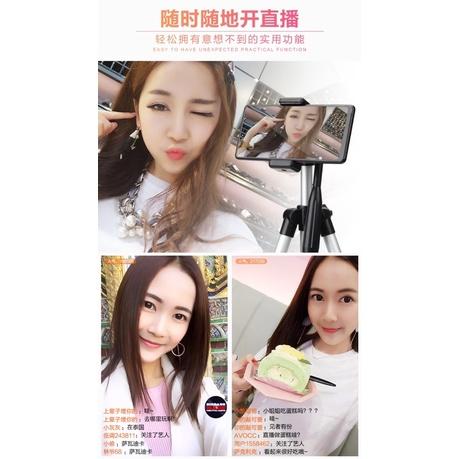 ［BJ商城］台灣現貨🇹🇼手機直播支架三腳架落地快手多功能自拍視頻攝影三角架子設備-細節圖2