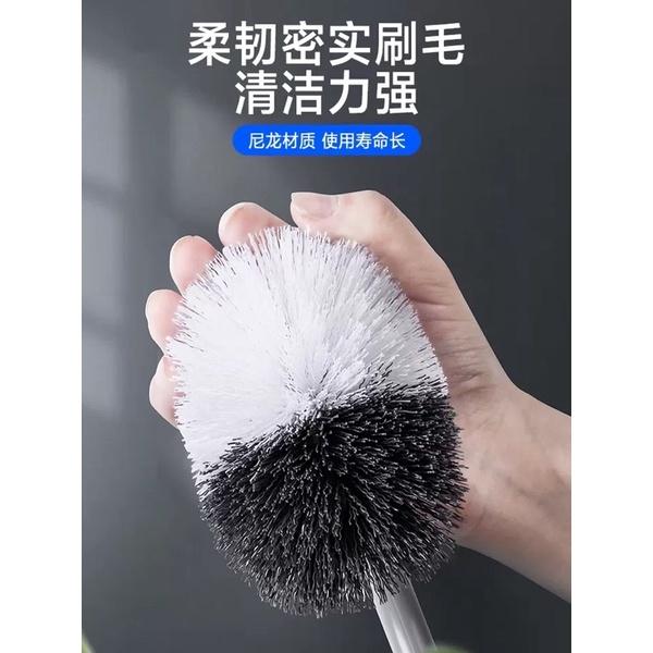 [BJ商城］台灣現貨🇹🇼 【全角度】【無障礙】創意彎桿廁所刷清潔刷S桿塑料無死角馬桶刷-細節圖2