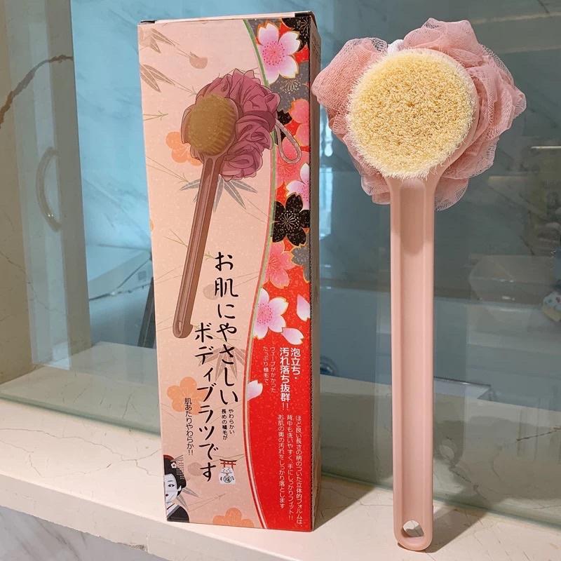 [BJ商城］台灣現貨🇹🇼升級款日式雙面洗澡刷、洗澡刷背神器、背部去角質必備澡刷-細節圖2