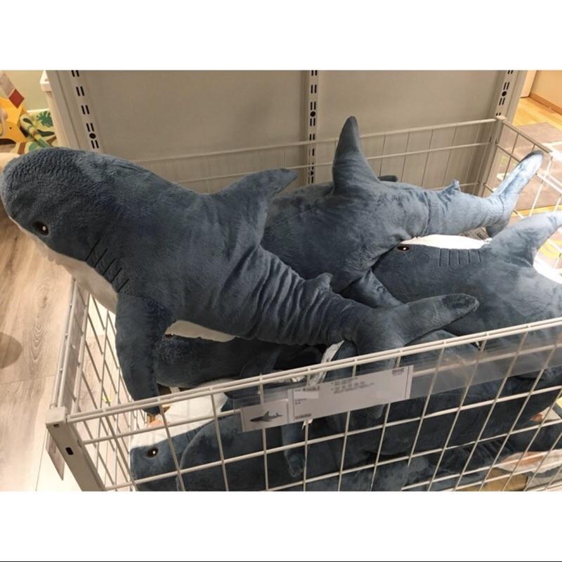 ［BJ商城］台灣現貨🇹🇼宜家 同款80 CM布羅艾大鯊魚毛絨公仔玩具 鯊魚寶寶抱枕靠枕-細節圖4