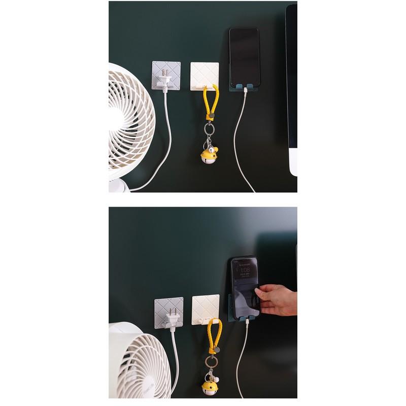 ［BJ商城］台灣現貨🇹🇼 折疊插座掛鈎廚房電器掛電線插頭粘鈎放插座電源線的收納掛架-細節圖7