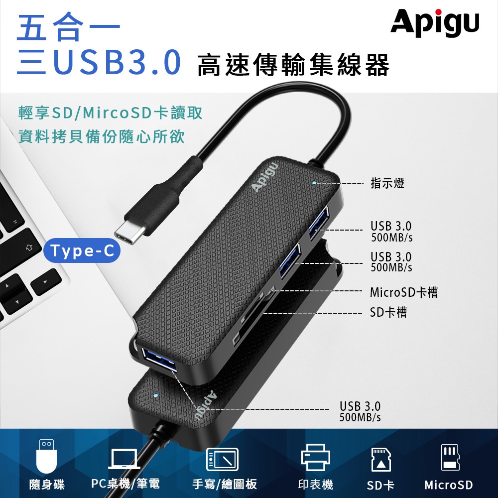 定余數位裝置 五~七合一 Hub集線器 4K高清 手機傳輸 100W快充 讀卡機-規格圖11
