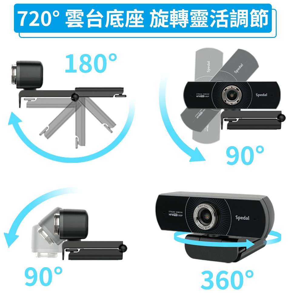 【定余數位裝置】Webcam  直播 視訊鏡頭 攝影機 網路攝影機 電腦鏡頭 電腦攝像頭 鏡頭 60FPS MF934H-細節圖7