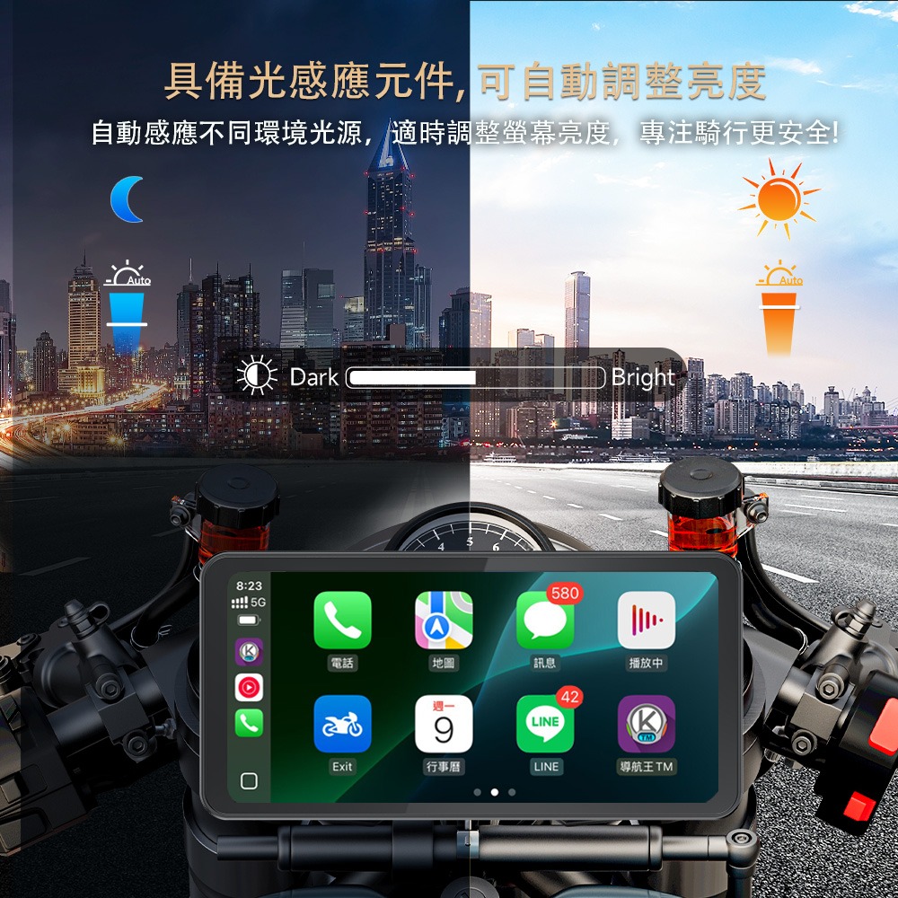 Spedal 勢必得 CL872 CarPlay/AndroidAuto雙系統 機車防水無線Carplay-細節圖3