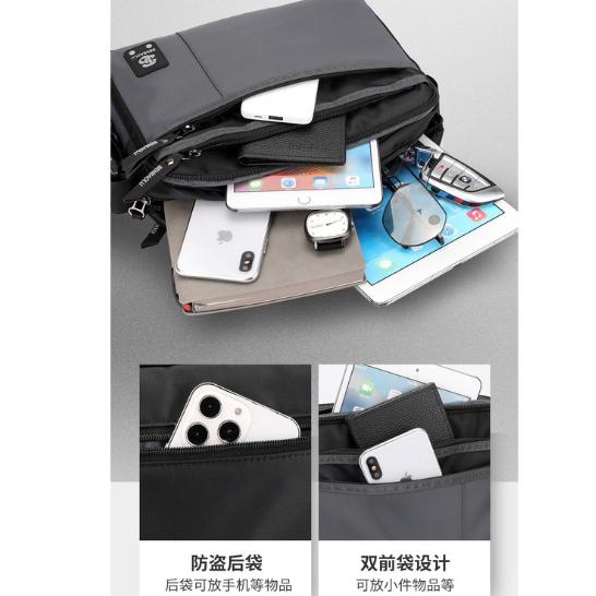 現貨 人氣新款超實用多分層防潑水郵差包 806-細節圖3