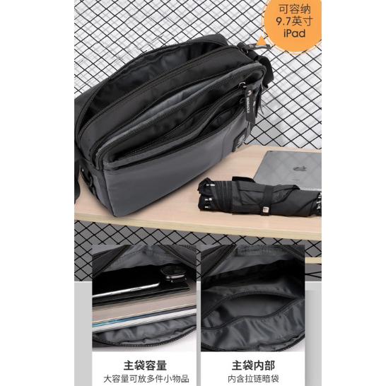 現貨 人氣新款超實用多分層防潑水郵差包 806-細節圖4