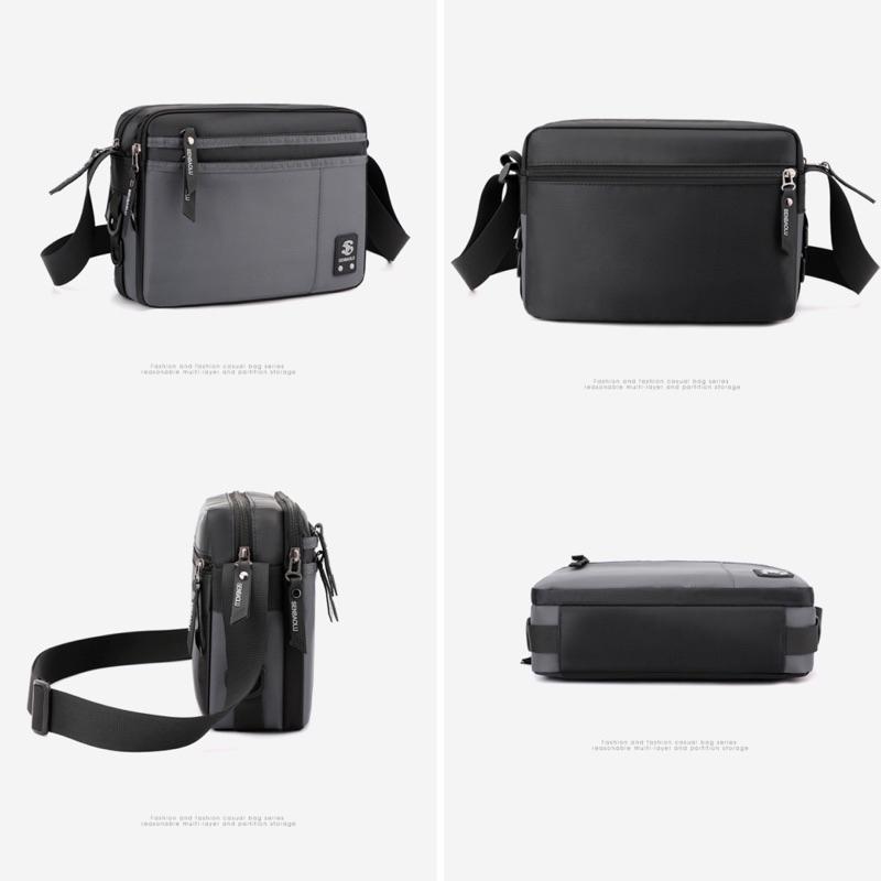 現貨 人氣新款超實用多分層防潑水郵差包 806-細節圖5