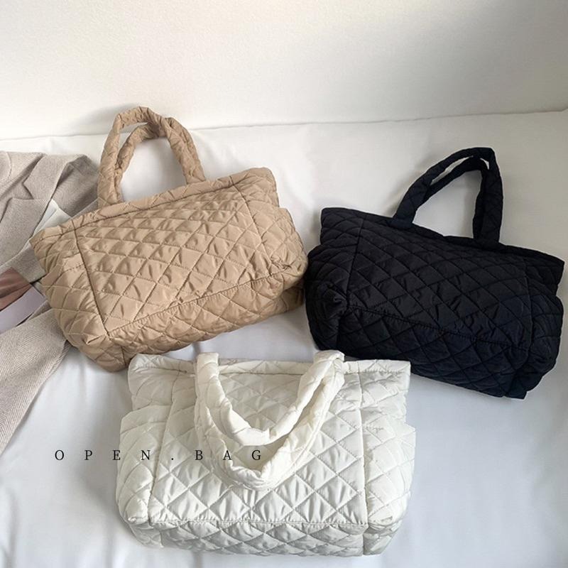 大容量超輕雲朵感空氣感菱紋托特包 1684#-細節圖6