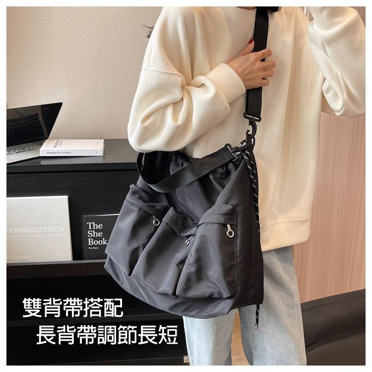 現貨 大容量工業風中性配帥輕量防潑水尼龍水桶包 3008#-細節圖8