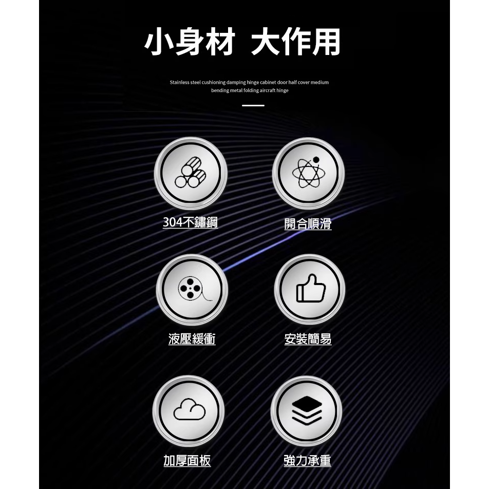 【水鈺五金舖】現貨出貨!! 緩衝型西德鉸鏈｜靜音緩衝｜3分/6分/入柱款｜櫥櫃門鉸鏈 安裝簡單不卡卡-細節圖2