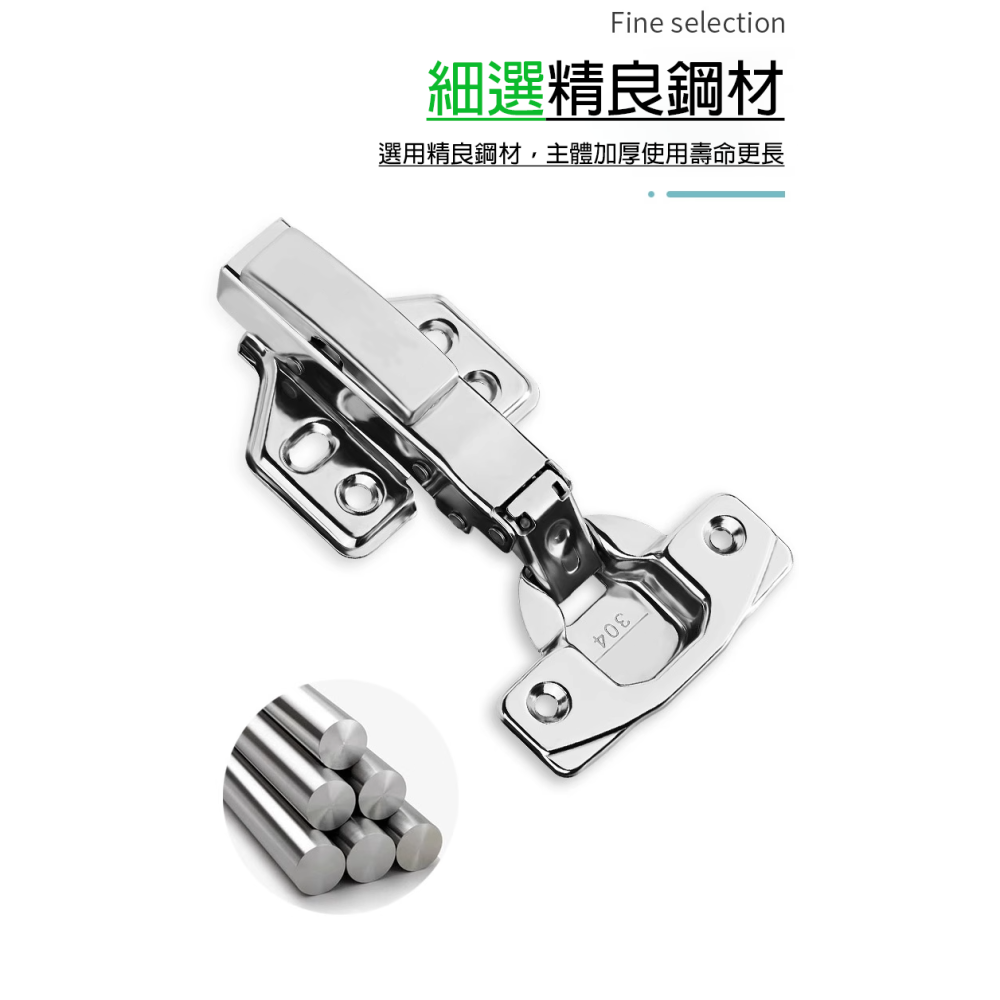 【水鈺五金舖】現貨出貨!! 緩衝型西德鉸鏈｜靜音緩衝｜3分/6分/入柱款｜櫥櫃門鉸鏈 安裝簡單不卡卡-細節圖3