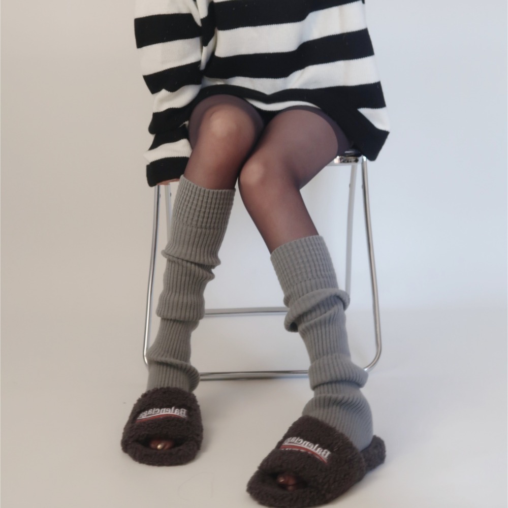 [LY櫥窗]日本甜妹~女高中生最愛針織保暖堆堆襪(三色)-細節圖5