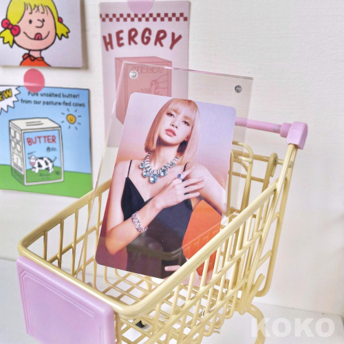 【現貨】透明壓克力磁吸相框 卡磚 韓國小卡卡磚 桌面擺件 愛豆照片夾
