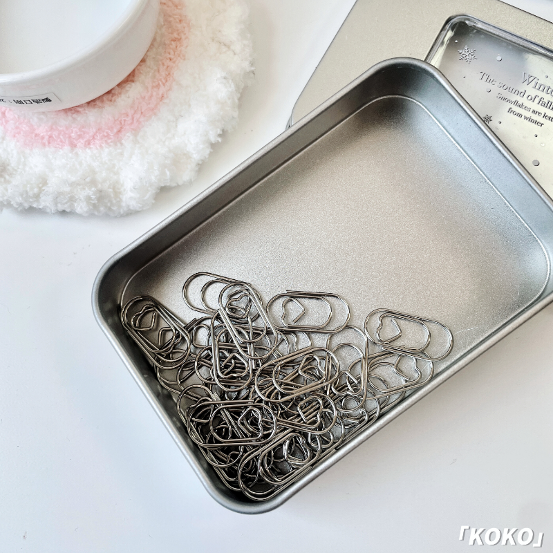 銀色愛心迴紋針-細節圖4