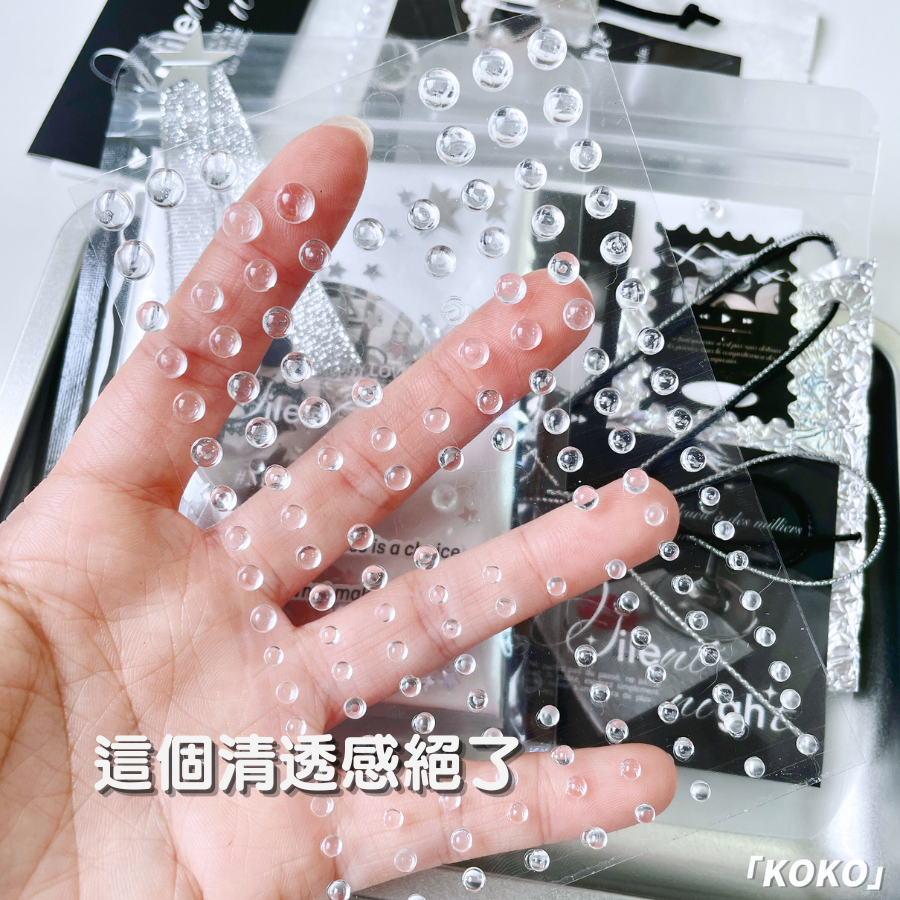 透明水珠貼紙-細節圖3